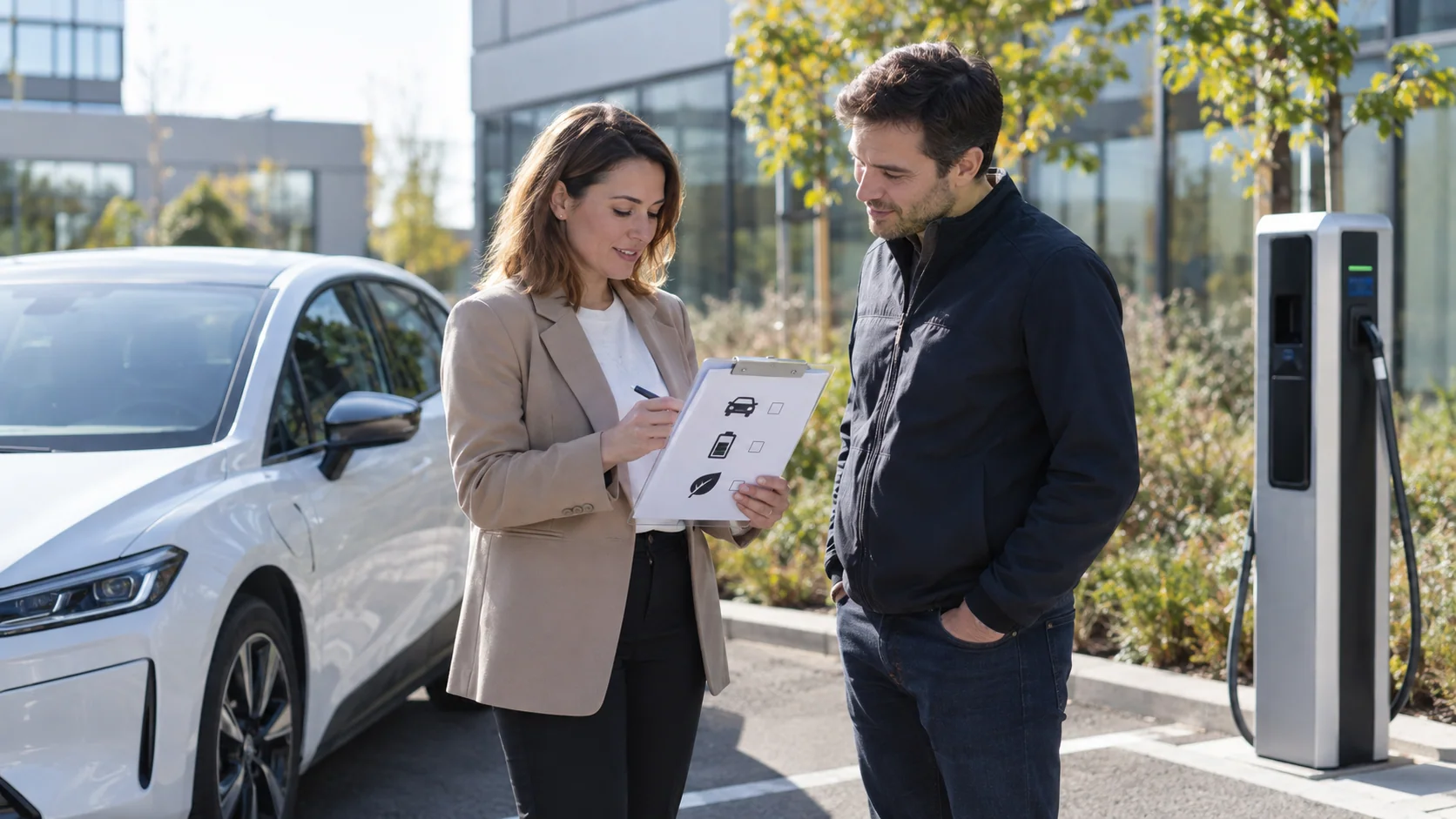 Recueil des retours d’utilisation d’une borne auprès d’un conducteur.