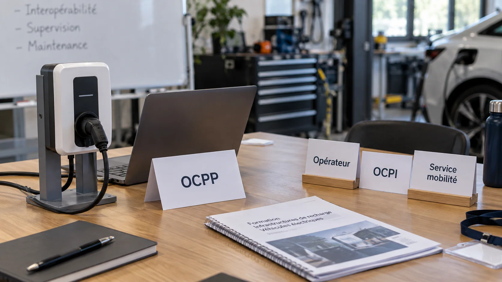Supports de formation distinguant OCPP et OCPI.